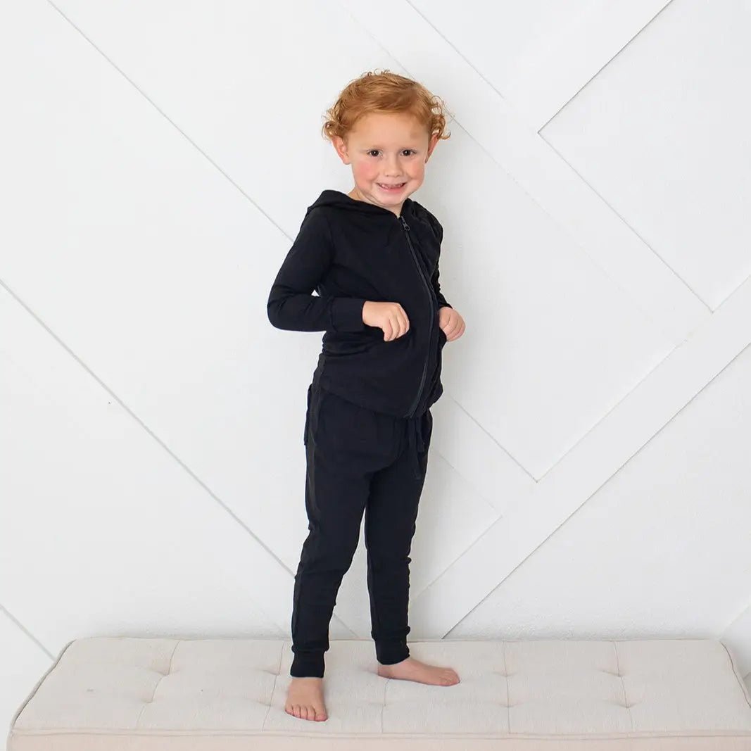 Bestaroo Bestaroo Cozy Midnight Zippered Hoodie Bamboo Cotton For Babies - 