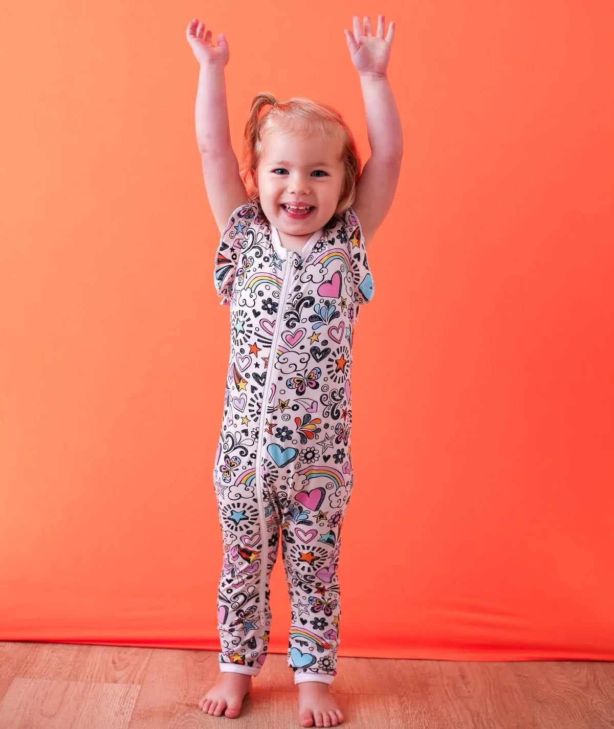 Doodle Days Romper - Sleeve, Baby & Toddler Clothing, Happiness, Child, Facial expression | Everetts Place