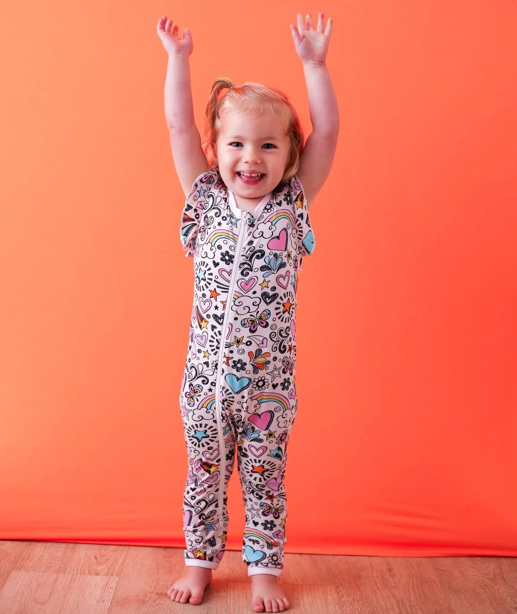 Doodle Days Romper - Sleeve, Baby & Toddler Clothing, Happiness, Child, Facial expression | Everetts Place