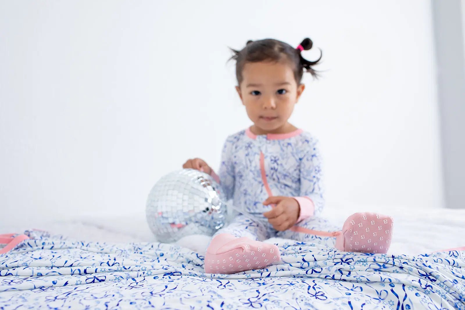 Bestaroo Bestaroo Dreidel Bows Convertible Hanukkah Baby Coverall Bamboo Viscose - 