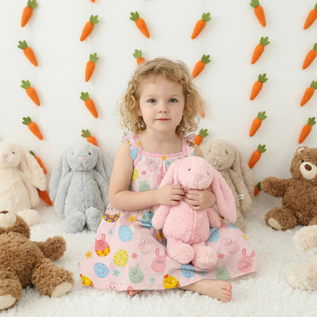 Bestaroo Bestaroo Easter Parade Flutter Sleeve Dress Made From Bamboo Fabric - 