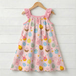 Bestaroo Bestaroo Easter Parade Flutter Sleeve Dress Made From Bamboo Fabric - 