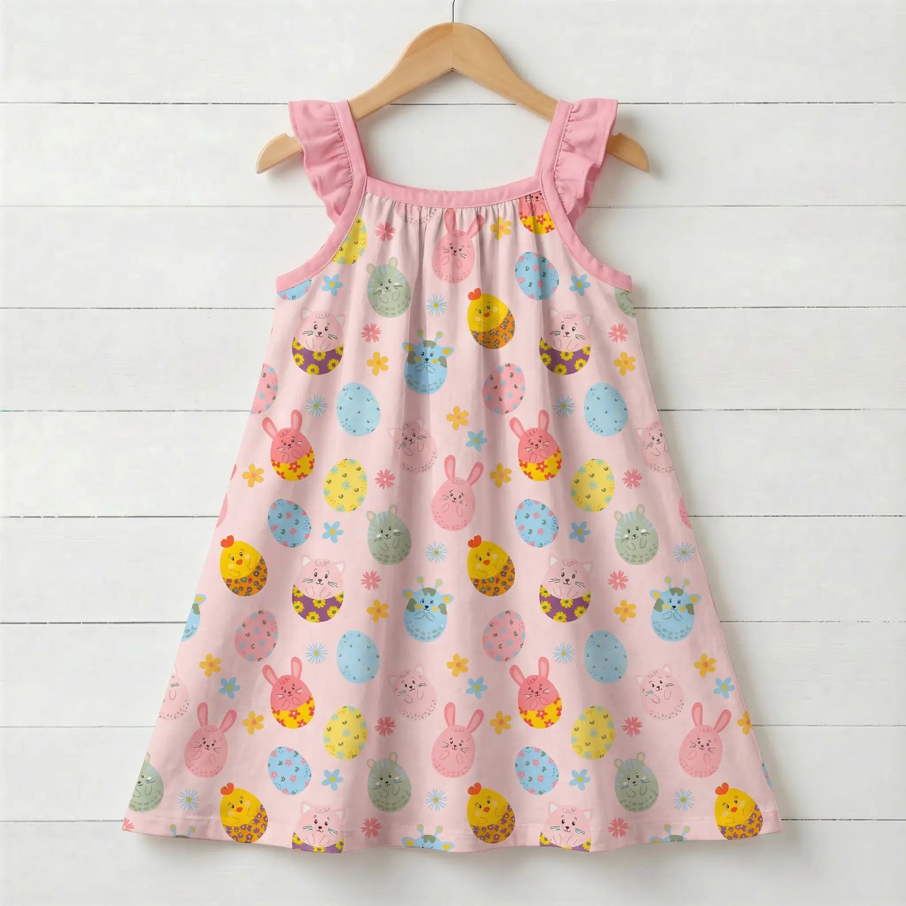 Bestaroo Bestaroo Easter Parade Flutter Sleeve Dress Made From Bamboo Fabric - 