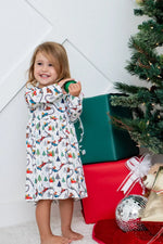 Bestaroo Bestaroo Holiday Haul Dress For Toddlers Bamboo Fabric Long Sleeve - 