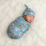 Bestaroo Bestaroo Hoops Swaddle Blanket 45 By 45 Inches Nursing Stroller Cover - 