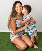 Bestaroo Bestaroo Jungle Jammies Bamboo Tank Top And Lace Shorts Lounge Set - 
