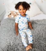 Bestaroo Bestaroo Kids Bamboo Short Sleeve Pajamas Skye Checks - 