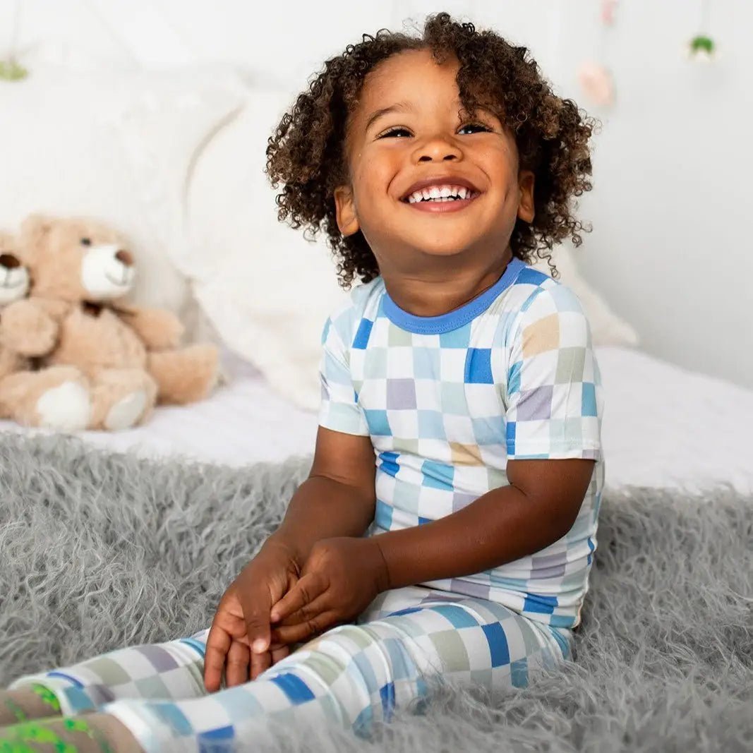 Skye Checks S/S Pajama - Baby & Toddler Clothing, Child, Toddler, Happiness, Child model | Everetts Place