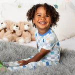 Bestaroo Bestaroo Kids Bamboo Short Sleeve Pajamas Skye Checks - 