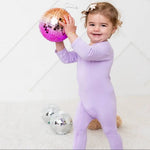 Bestaroo Bestaroo Lilac Bamboo Footie With Dual Zipper Fold Over Mittens - 