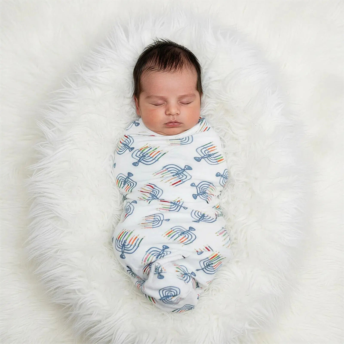 Bestaroo Bestaroo Magical Menorahs Swaddle Blanket 45x45 Inches Superhero Cape - 