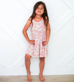 Bestaroo Bestaroo Paisley Racerback Toddler Dress Soft Bamboo Fabric With Long Sleeves - 