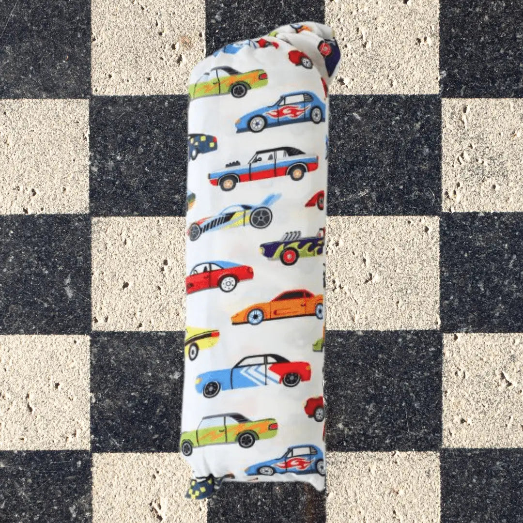 Bestaroo Bestaroo Racing Cars Swaddle Blanket for Babies 45x45 Inches - 