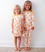 Bestaroo Bestaroo Sunshine Dress For Toddlers Short Sleeve With Bright Sunshine Print - 