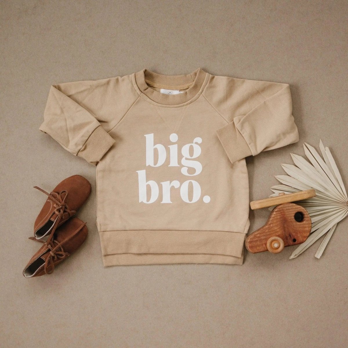 Little Joy Co. Big Bro Crewneck Sweatshirt For 6 9 12 Month Olds Today - Everetts Place Boutique - 
