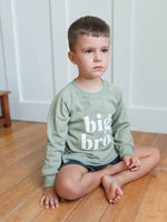 Little Joy Co. Big Bro Crewneck Sweatshirt For 6 9 12 Month Olds Today - Everetts Place Boutique - 