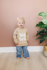 Little Joy Co. Big Bro Crewneck Sweatshirt For 6 9 12 Month Olds Today - Everetts Place Boutique - 