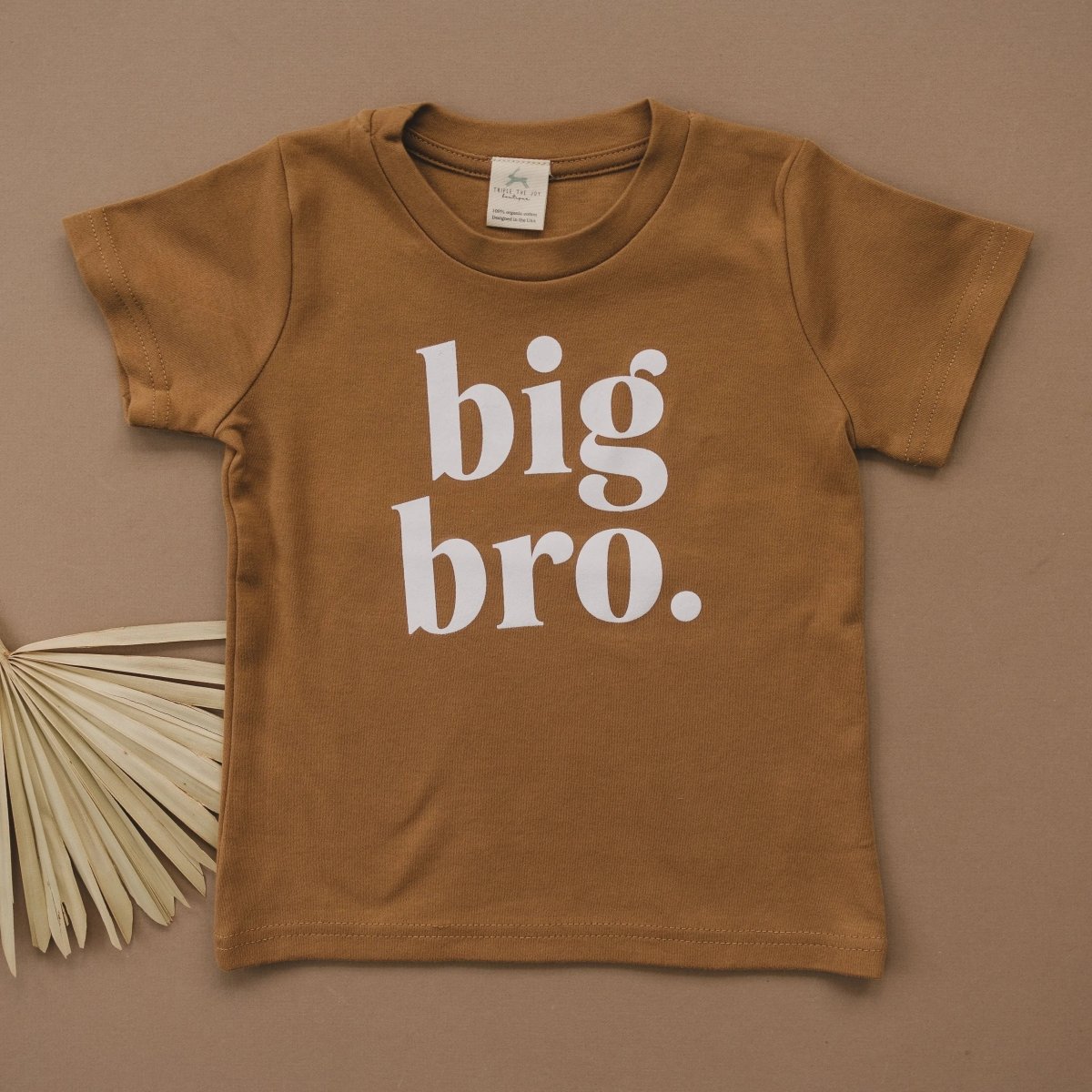 Little Joy Co. Big Bro Organic Cotton T Shirt Graphic Tee For Family Pride - Everetts Place Boutique - 
