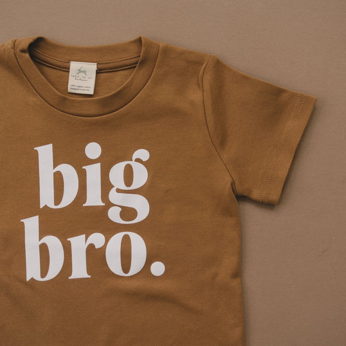 Little Joy Co. Big Bro Organic Cotton T Shirt Graphic Tee For Family Pride - Everetts Place Boutique - 