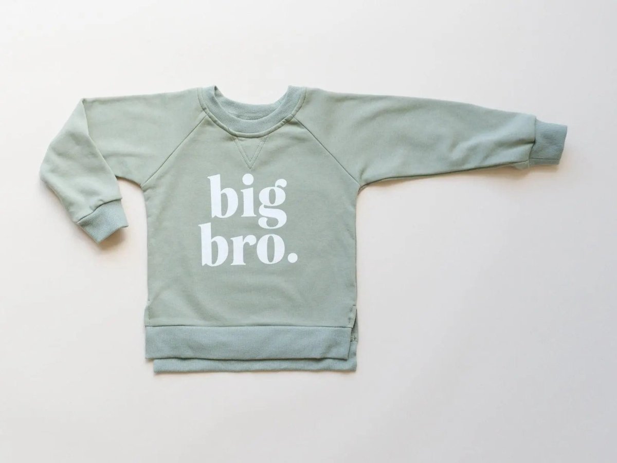 Little Joy Co. Big Bro Sweatshirt Romper Oversized Snaps at Crotch - Everetts Place Boutique - 