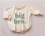 Little Joy Co. Big Bro Sweatshirt Romper Oversized Snaps at Crotch - Everetts Place Boutique - 
