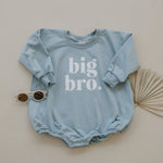 Little Joy Co. Big Bro Sweatshirt Romper Oversized Snaps at Crotch - Everetts Place Boutique - 