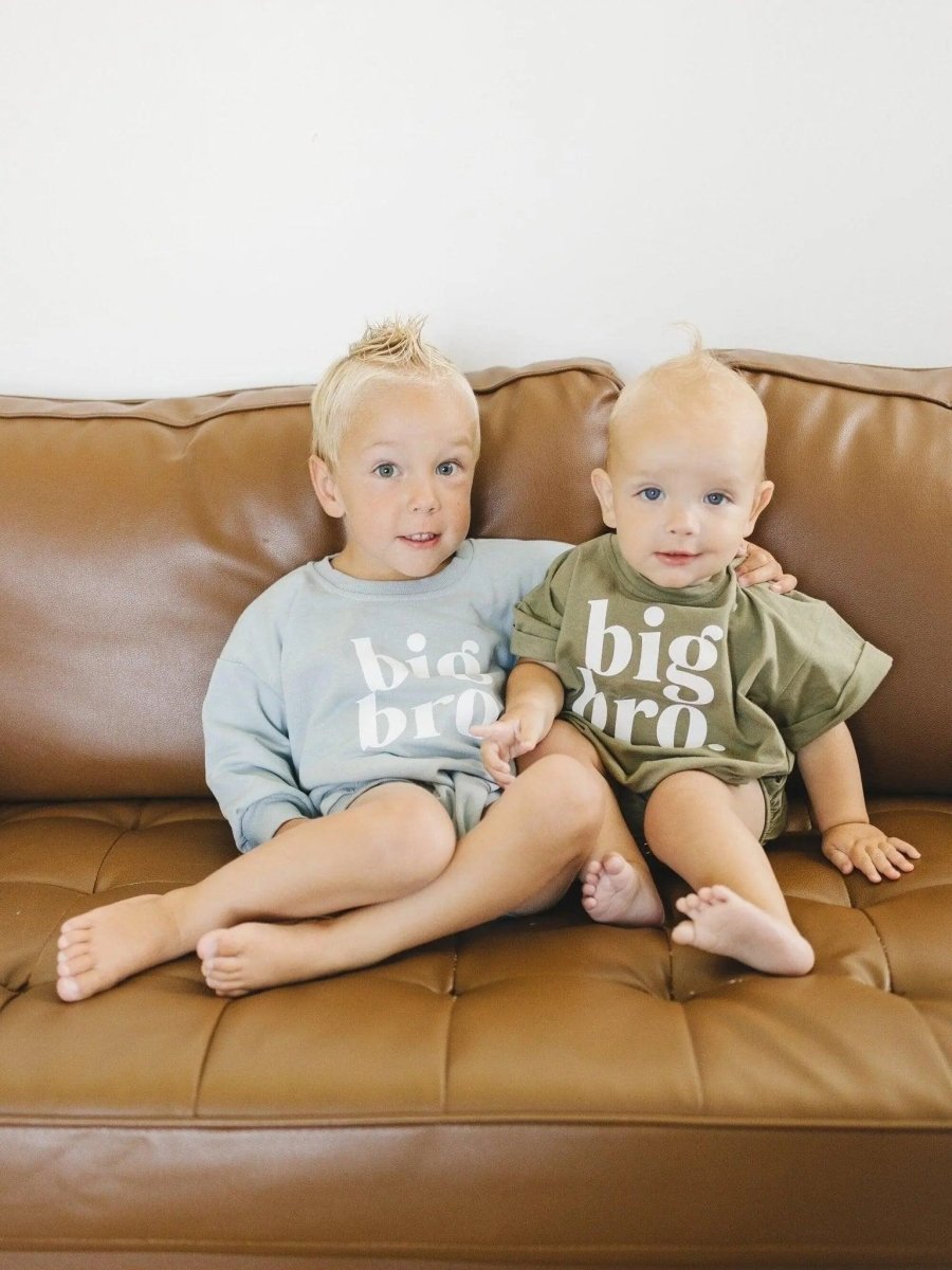 Little Joy Co. Big Bro T Shirt Romper Graphic For Little Joy Co Colors - Everetts Place Boutique - 
