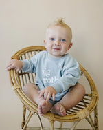 Little Joy Co. Big Brother Graphic Sweatshirt Romper Oversized With Snaps - Everetts Place Boutique - 