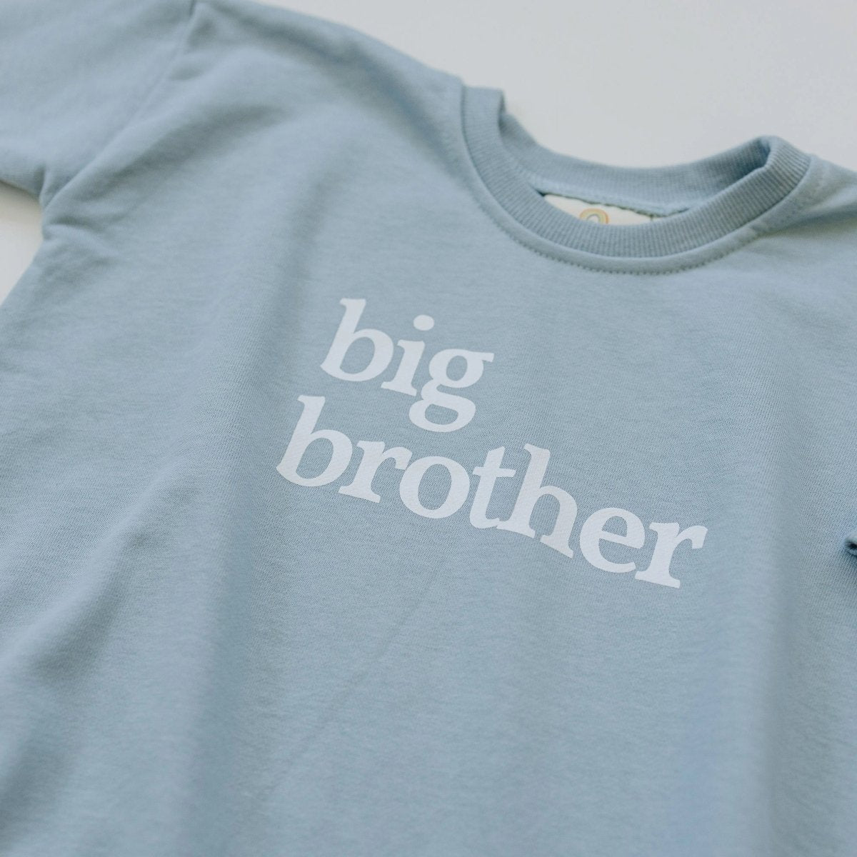 Little Joy Co. Big Brother Graphic Sweatshirt Romper Oversized With Snaps - Everetts Place Boutique - 