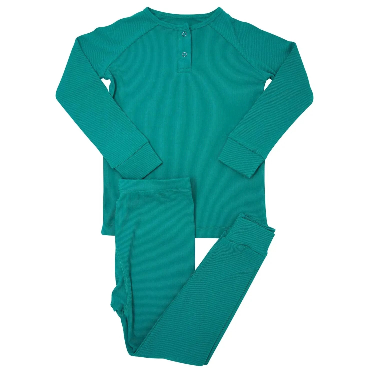 Big Kid Long John Holiday Pajamas Set for Boys and Girls Sweet Bamboo