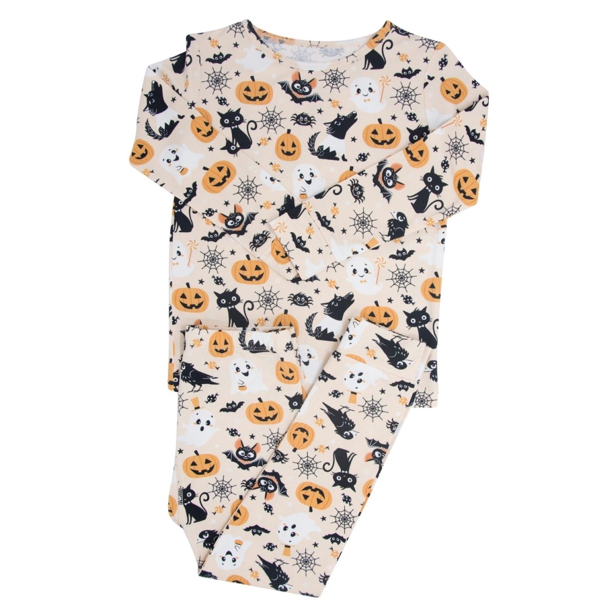 Sweet Bamboo Big Kid Pajama Bats and Cats - 