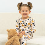 Sweet Bamboo Big Kid Pajama Bats and Cats - 