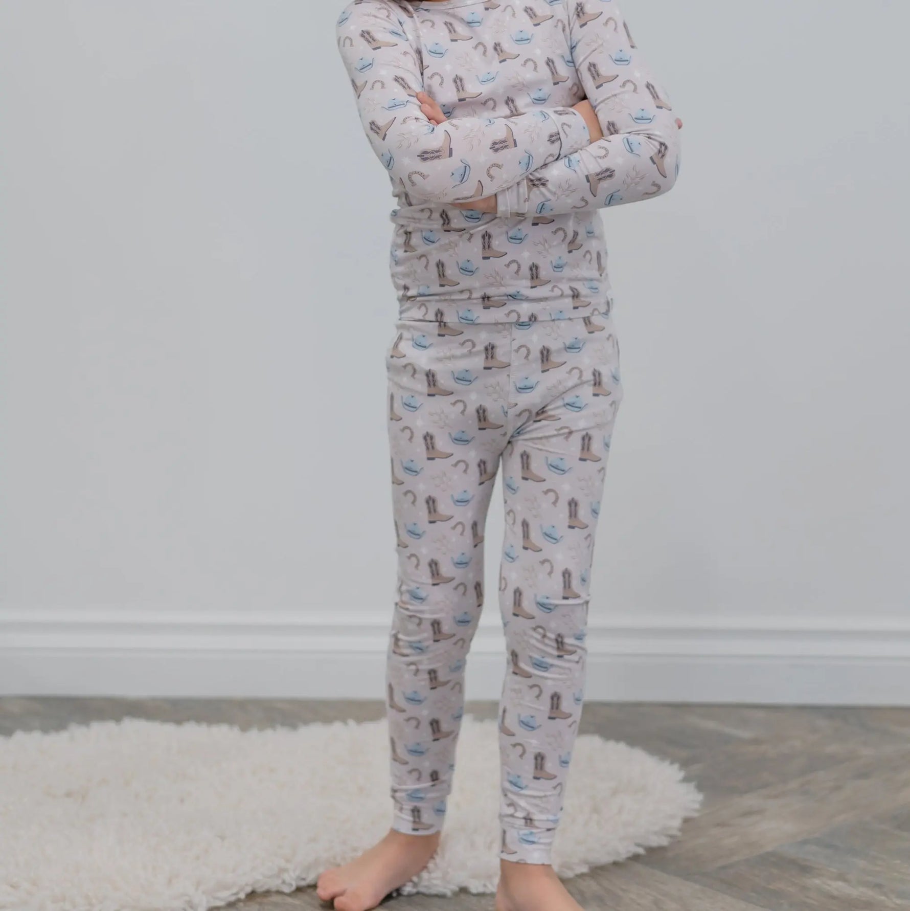 Sweet Bamboo Cozy Big Kid Pajama Set with Cuffed Legs for Comfortable Sleepwear - Apparel & Accessories > Clothing > Baby & Toddler Clothing > Baby & Toddler Sleepwear Big Kid PJ
