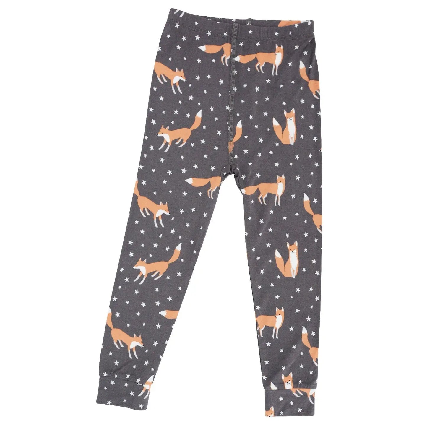 Big Kid Pajama Set Comfortable Long Sleeve Top and Long Pant with Cuffed Legs and Elastic Waistband Sweet Bamboo