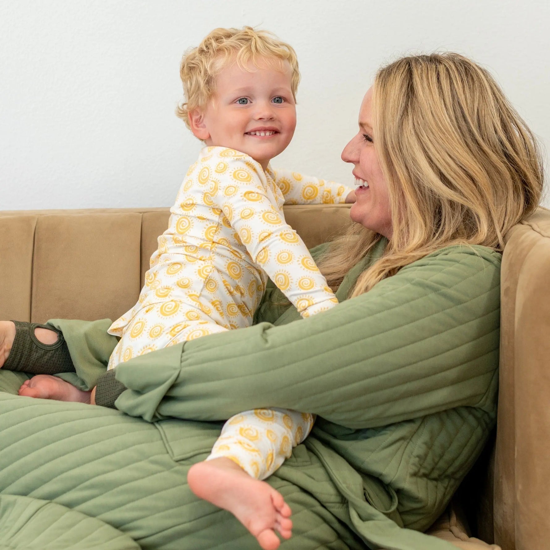 Big Kid Pajama Comfortable Long Sleeve Top and Cuffed Pants Safe for Sensitive Skin Sweet Bamboo