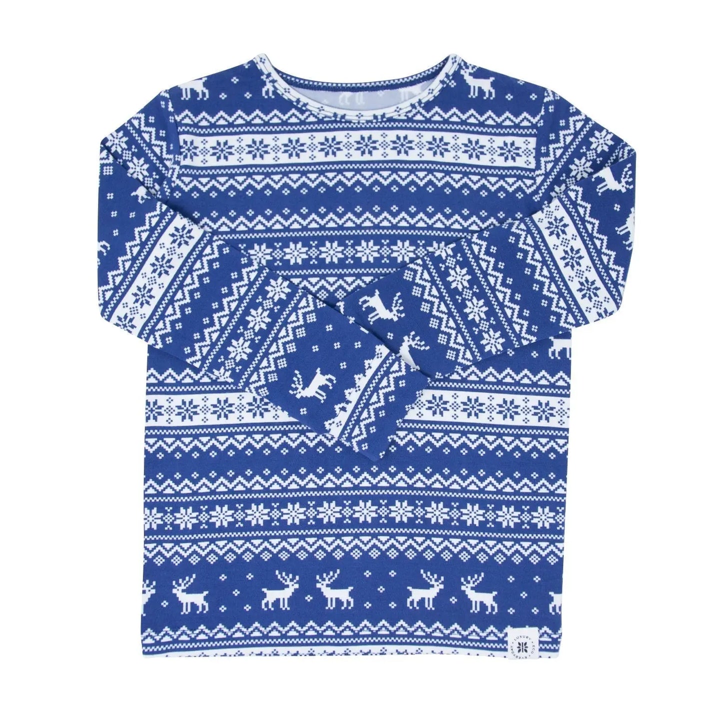 Big Kid Pajama Long Sleeve Top and Pant Set for Holidays and Sleepovers Sweet Bamboo