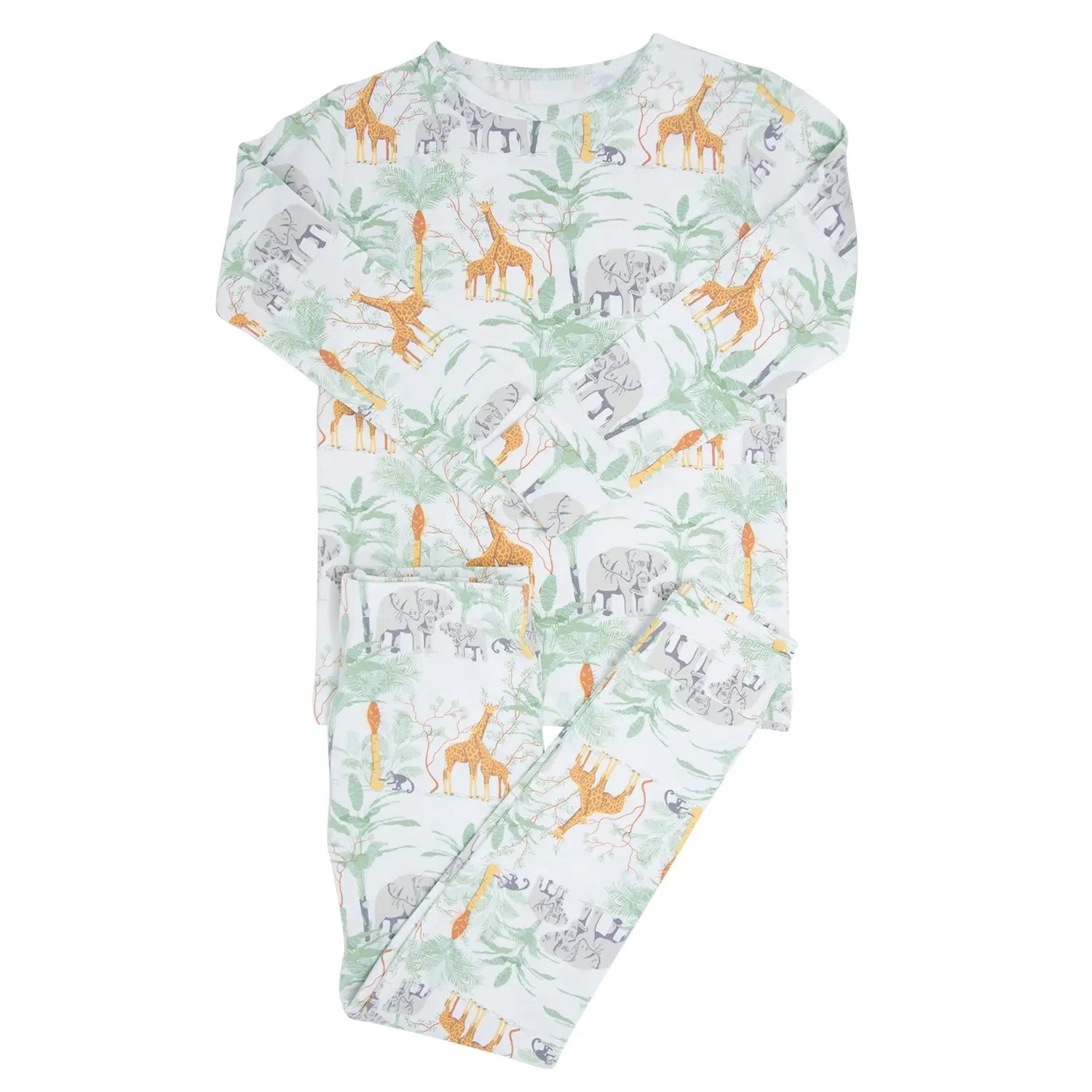 Big Kid Pajama Long Sleeve Top and Pant Set Comfortable Bedtime Wear Sweet Bamboo