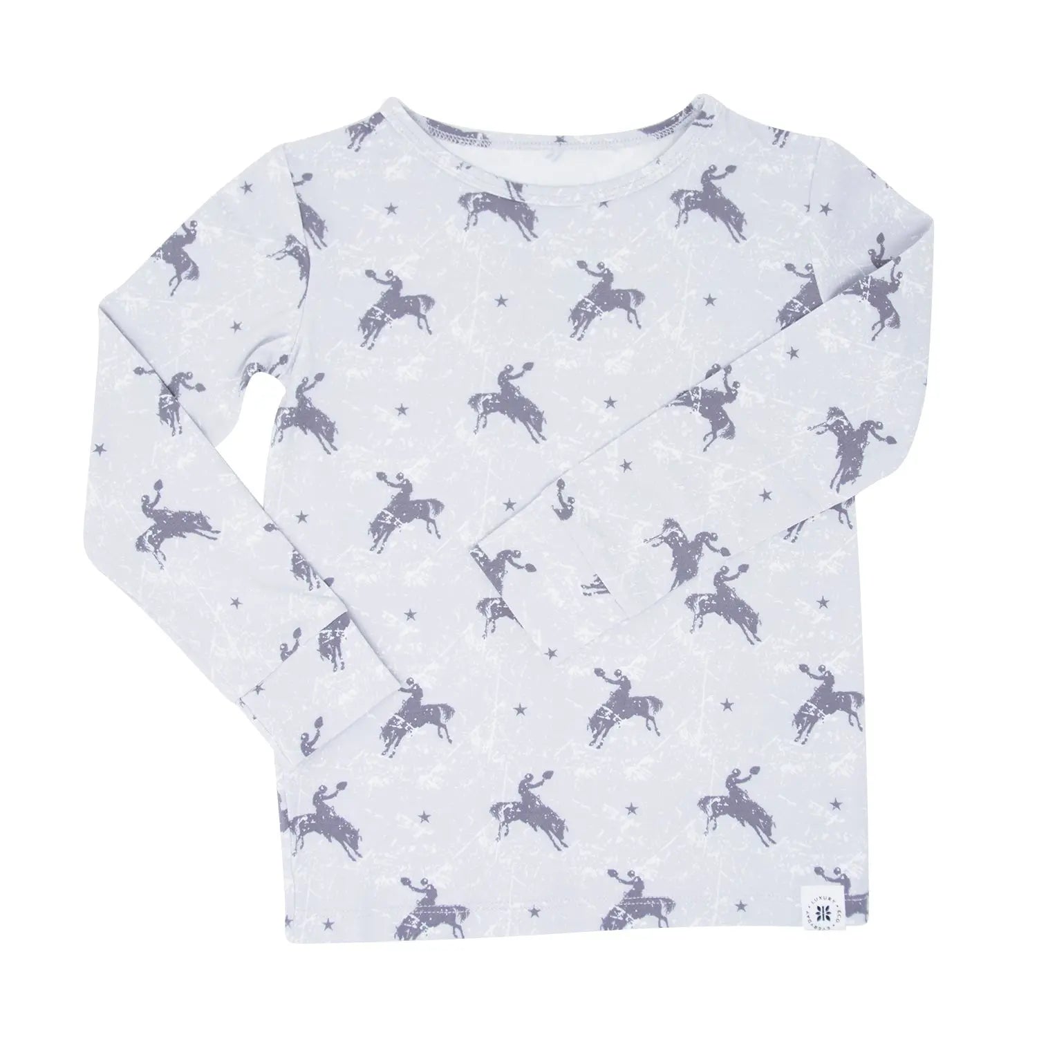 Big Kid Pajama Comfortable Long Sleeve Top Cuffed Legs Elastic Waistband Adorable Sleepwear Sweet Bamboo