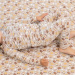 Big Kid Pajama Comfortable Long Sleeve Top Cuffed Legs Elastic Waistband Sweet Bamboo