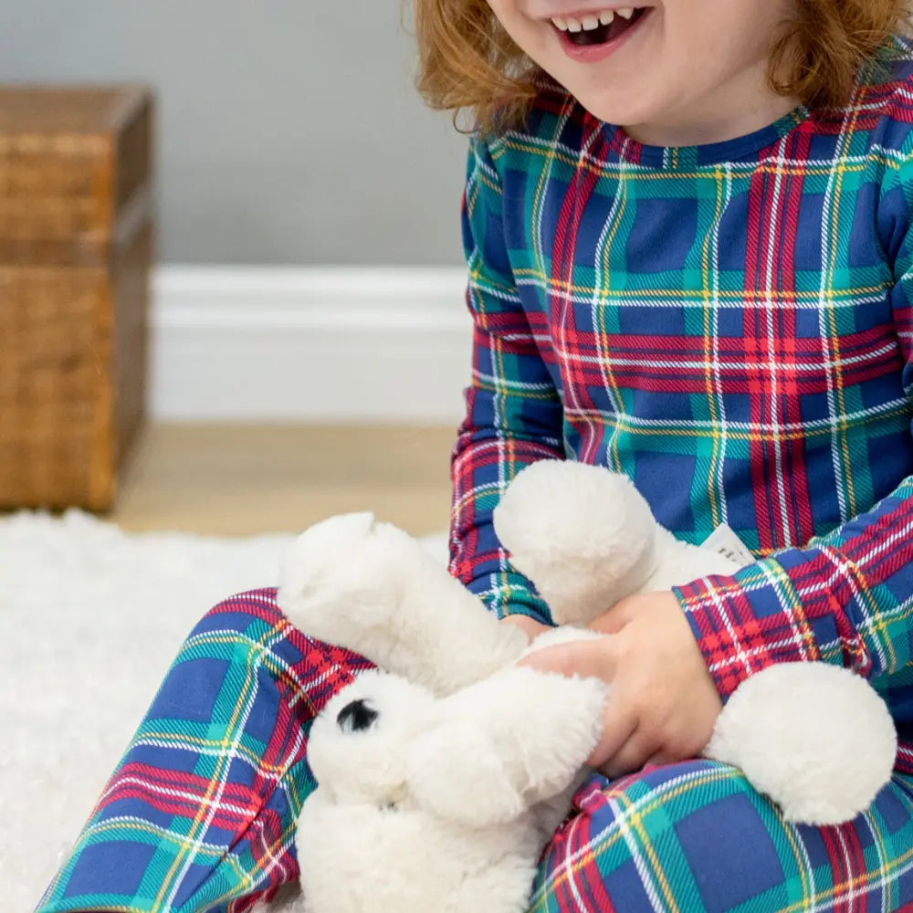 Big Kid Pajama Set Long Sleeve Top and Pants for Holiday Comfort Sweet Bamboo