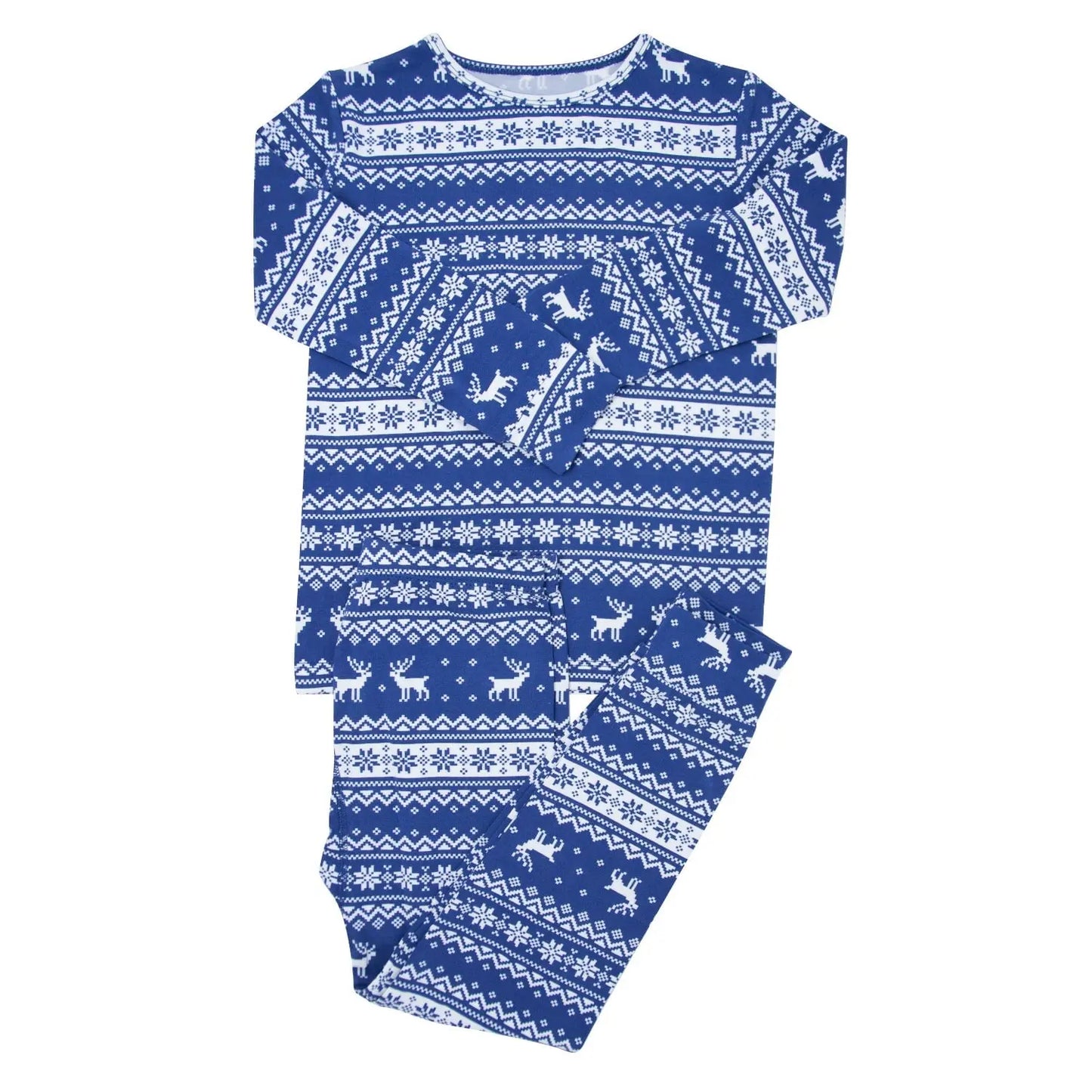 Big Kid Pajama Long Sleeve Top and Pant Set for Holidays and Sleepovers Sweet Bamboo