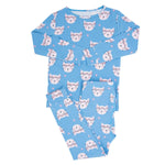 Pretty Pink Cat Big Kid Pajama Set for Comfortable Bedtime Fun Sweet Bamboo