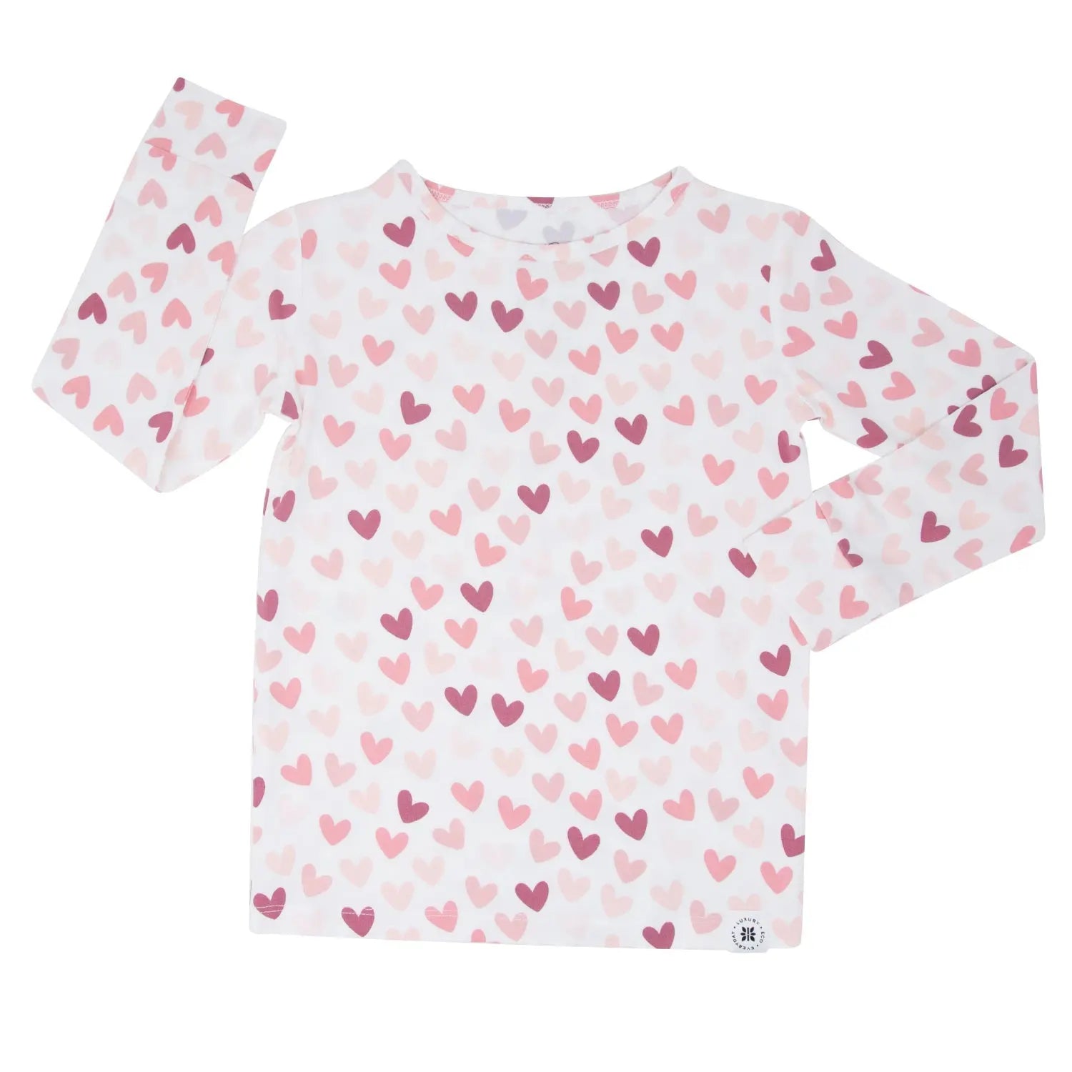 Big Kid Pajama Set Comfortable Long Sleeve Top and Cuffed Pants with Elastic Waistband Sweet Bamboo