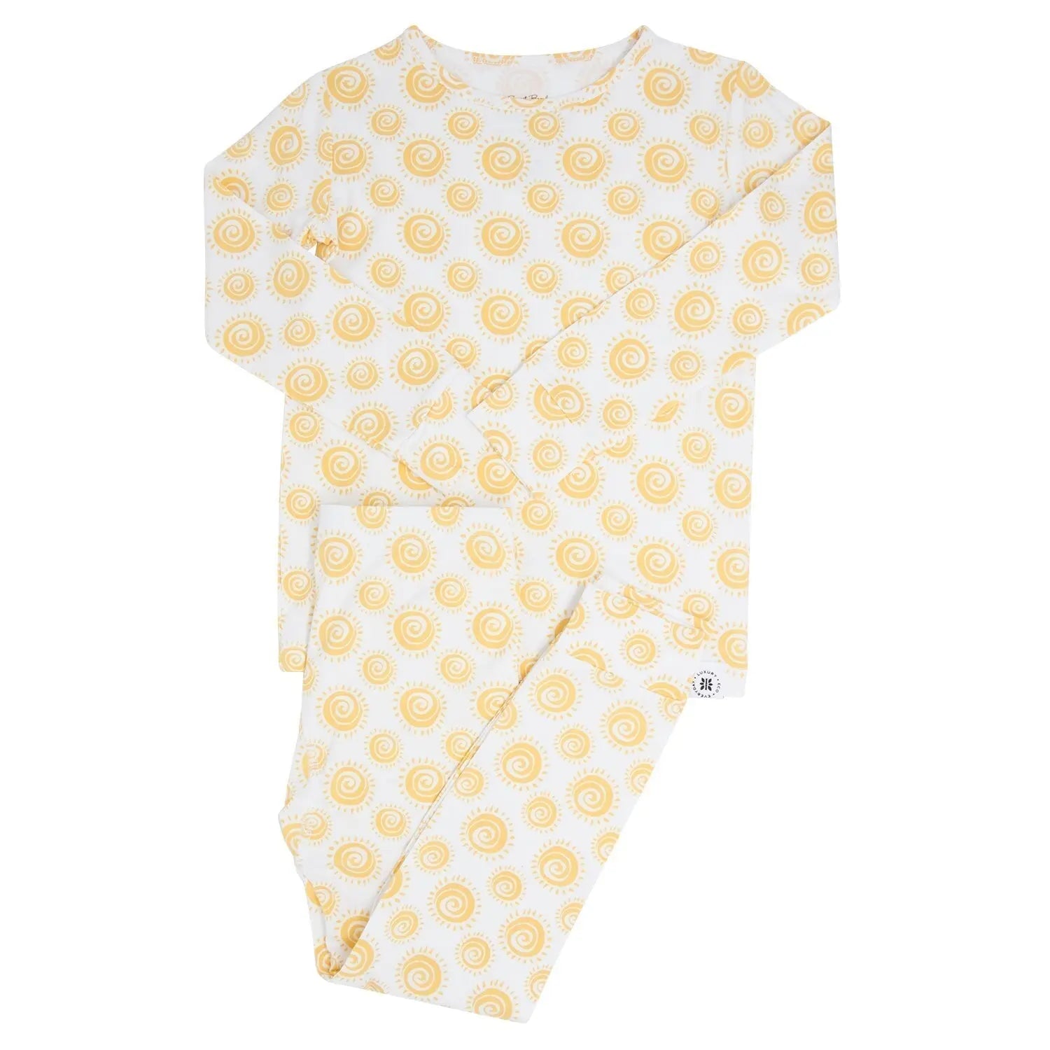 Big Kid Pajama Comfortable Long Sleeve Top and Cuffed Pants Safe for Sensitive Skin Sweet Bamboo
