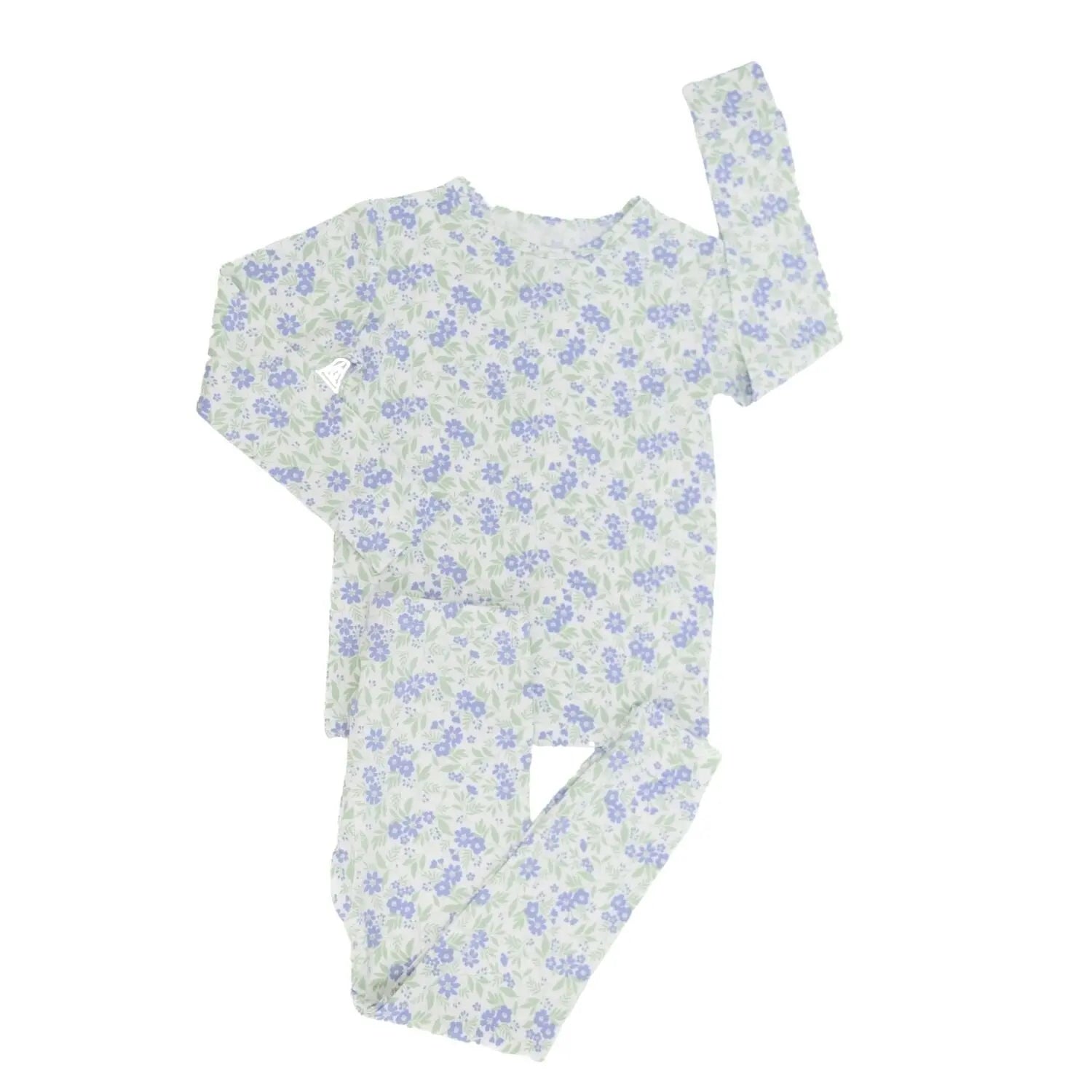 Big Kid Pajama Set Comfortable Long Sleeve Top and Cuffed Pants Perfect for Bedtime Sweet Bamboo