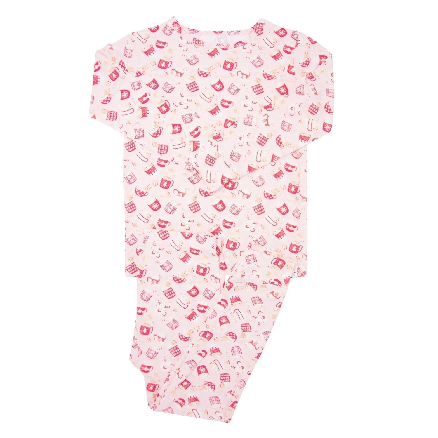 Big Kid Pajama Long Sleeve Top and Pants Holiday Sleepwear Sweet Bamboo