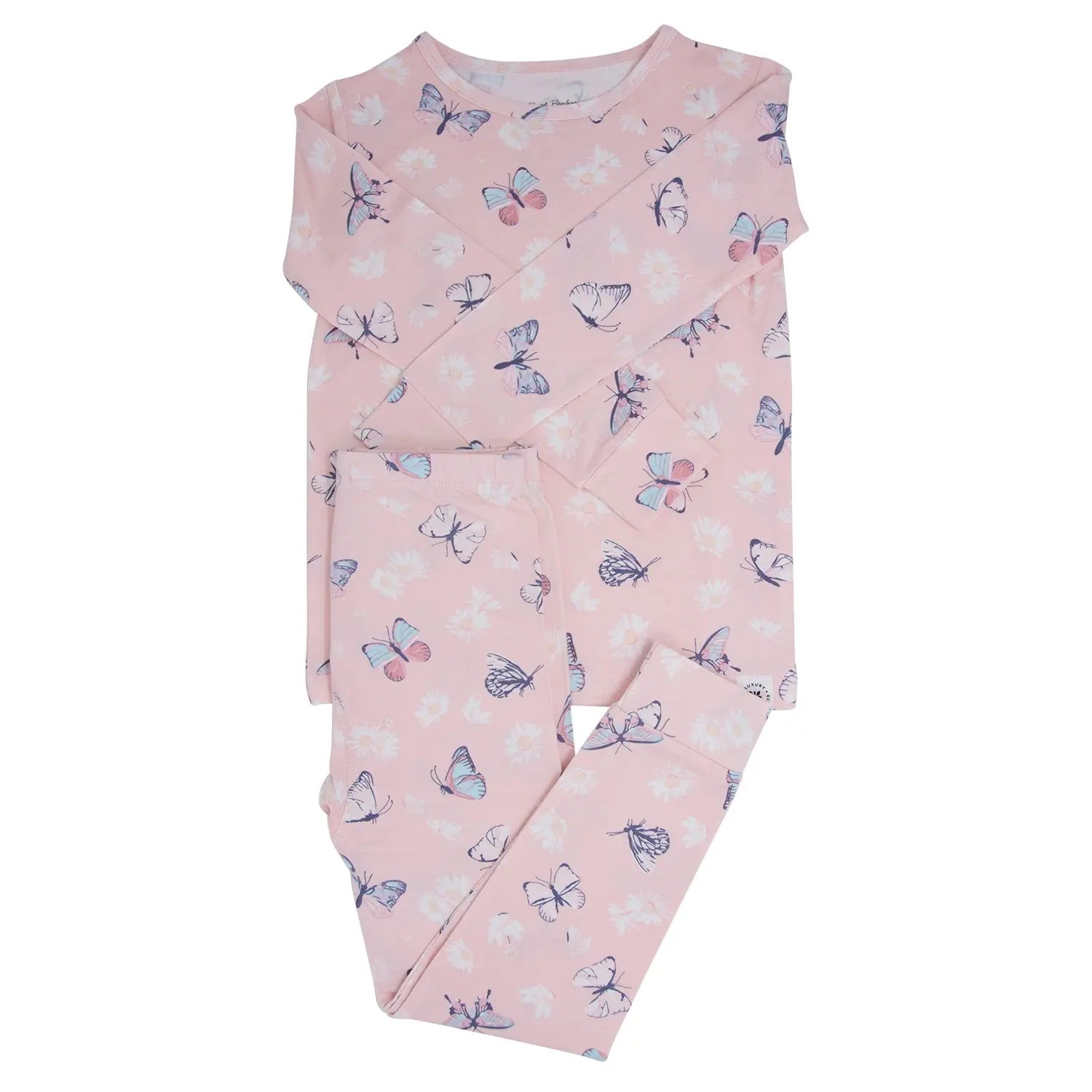 Sweet Bamboo Premium Bamboo Pajama Set with Adorable Butterfly Design for Big Kids - Apparel & Accessories > Clothing > Sleepwear & Loungewear > Pajamas Big Kid PJ