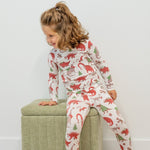 Sweet Bamboo Big Kid Pajama Holiday Dino - 