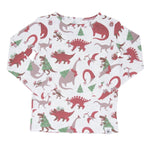 Sweet Bamboo Big Kid Pajama Holiday Dino - 