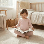 Sweet Bamboo Big Kid Pajama Set Perfect Pink Ribbed - 